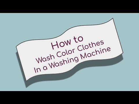 How to Wash Color Clothes in a Washing Machine