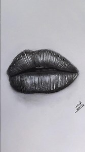 Lip × Charcoal #art #shorts #trending #lipart #sketch #charcoaldrawing #exploreart #fyp