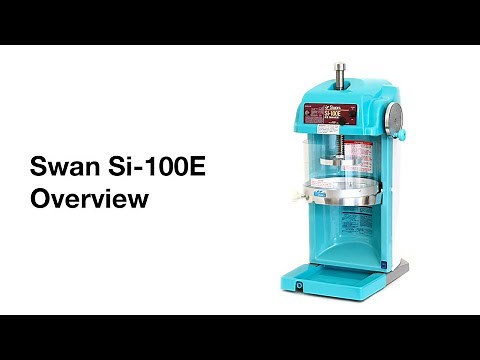 Swan SI-100E Shave Ice Machine Features