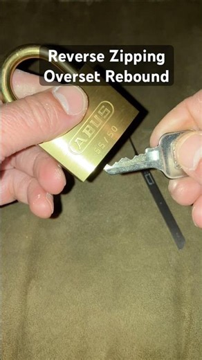 Abus 55/50 Reverse Zipping Demo. Overset Pin Rebound #lockpicking #howto #skills #tips #survival
