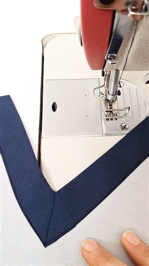 How to Sew a V-Neck Collar | Easy Method for Beginners🪡✂️✨️ #sewing #versatilesewin #sewinghacks