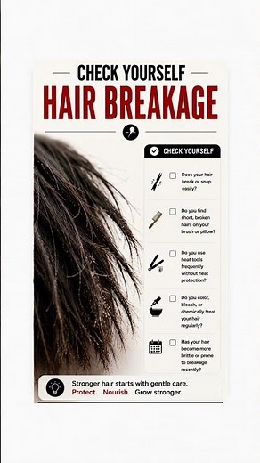 Hair Breakage Check Yourself 🚨 Signs of Weak Damaged Hair | Hair Damage Series 3