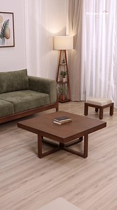 5.4K views · 13 reactions | Your coffee deserves a stage this good. From cozy corners to Sunday gossip, this table makes it look effortless | Wooden Street | Facebook