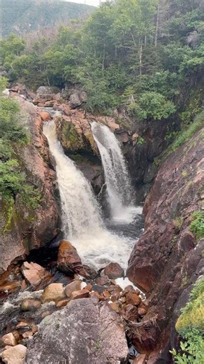 Hidden Waterfall in Newfoundland 🇨🇦🌲