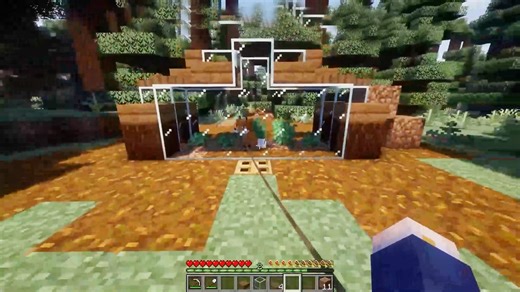 Simple starter farms with practical functions in Minecraft