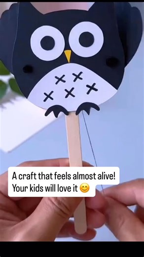 Raising smart and happy kids on Instagram: "This origami owl is more than just a paper craft — it can flap its wings like a real bird! A fun and interactive project, it’s perfect for kids who love animals and playful DIY toys. Folding and making the owl move helps develop fine motor skills, focus, and creativity, while turning simple paper into a magical hands-on experience."
