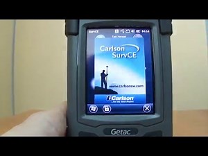 Carlson SurvCE. Начало работы, запуск SurvCE