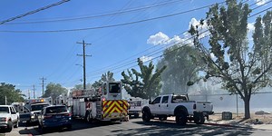 Structure fire on Linden Street