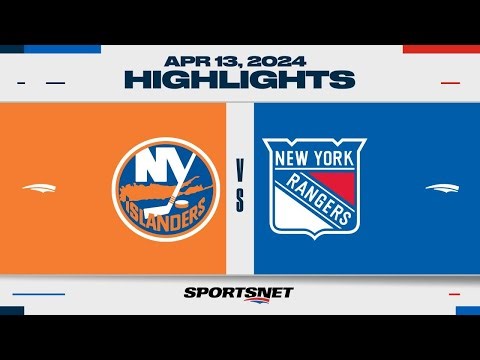 NHL Highlights | Islanders vs. Rangers - April 13, 2024