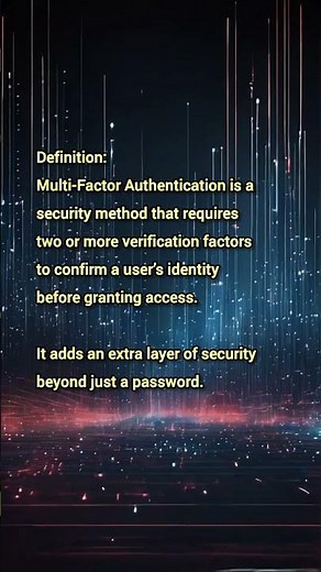 Multi-Factor Authentication (MFA) Explained | Cybersecurity Concepts 🔥