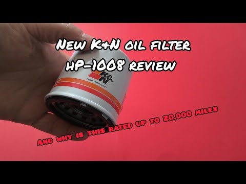 New K&N oil filter Review