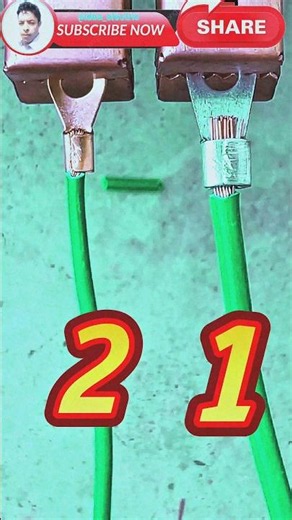 Which of the two methods is better, the first or the second, for connecting wires to a copper socket