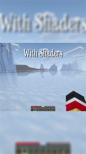 Minecraft with vs without shaders. Comment if i should make a tutorial! #minecraft #edit #shader