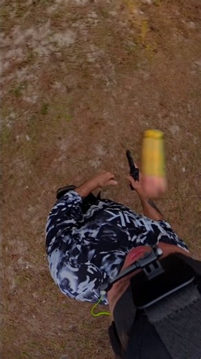 SLOW MOTION 9MM OVER SHOULDER KICKED BACK INTO DOUBLE STACKED 1911 shooting NEVER FOLLOW 🔥