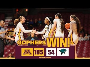 Highlights: Gopher Women's Basketball Scores 105 in Win over Chicago State