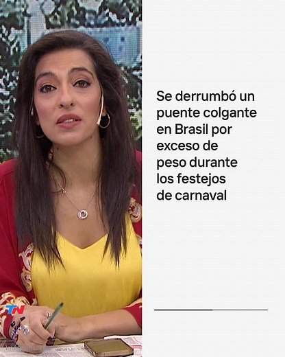 97K views · 616 reactions | COLAPSÓ UN PUENTE COLGANTE EN BRASIL Fue durante los festejos de Carnaval en la frontera de los estados brasileños de Rio Grande do Sul y Santa Catarina. A pesar de que la estructura tenía capacidad para sólo 20 personas, 100 intentaron cruzarlo mientras, también, se balanceaban y cedió. | TN Todo Noticias | Facebook