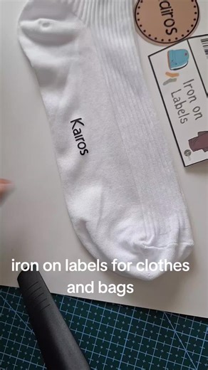 Iron labels for clothes