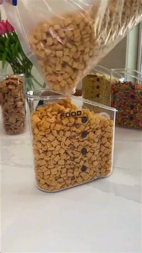 Stop Messy Cereal Boxes! ✨ Aesthetic Pantry Organization 🥣