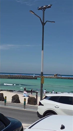제주도 월정리 해변 풍경 (The scenery of Woljeong-ri Beach in Jeju Island) #shorts