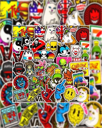 40pcs Waterproof Vinyl Stickers for Water Bottles, Laptops, Skateboard, Luggage