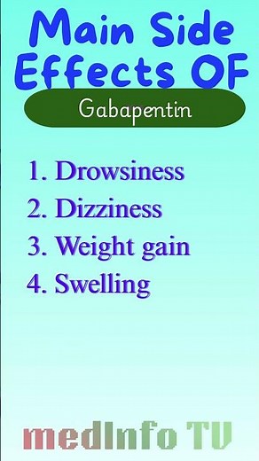 Gabapentin Nerve Pain Medicine Side Effects