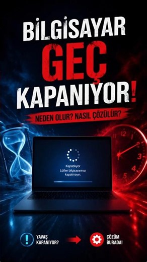 PC Kapanışını 5 Saniyeye İndir! (Çok Az Kişi Biliyor) #windows #emintech #shorts