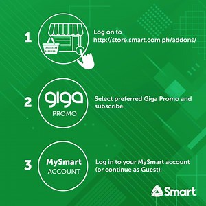 Here’s how you can continue to Giga as you #StaySmart at home. Load up at the Smart Online Store here: store.smart.com.ph/eload | Smart Communications, Inc.
