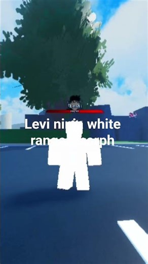 Levi ninja white ranger morph in power rangers shattered grid demo roblox