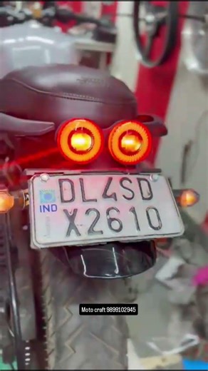 Royal Enfield# hunter 350 handle# indicator #back light #crash guard mirror modification#