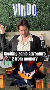 Reciting #SonicAdventure2 from memory. How’d I do? #Sonic #SonicTheHedgehog