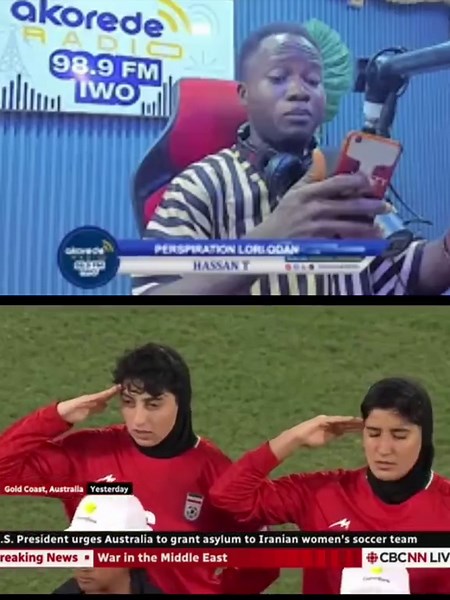 _Iran women refused to sing their national anthem in their AFC women's cup in protest of the ongoing war... _Media labeled them traitor..... And they are afraid to return home after they got knocked out from the group stage. _USA president #donaldtrump is seeking for asylum for them from Australia prime Minister. Listen to the full details in this video. I'm HassanT, The Mathematician of Sports 🏟️