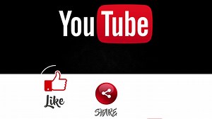 Like, Subscribe, Youtube. Free Stock Video