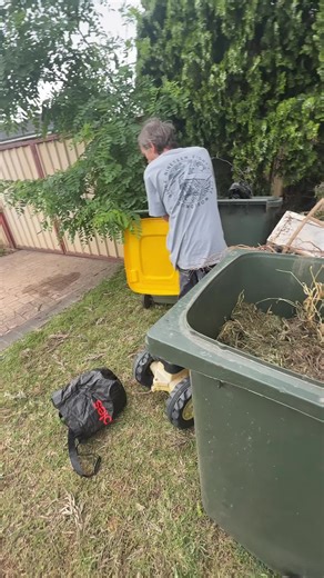 Angry Step Dad's Reaction to Recycling Bins