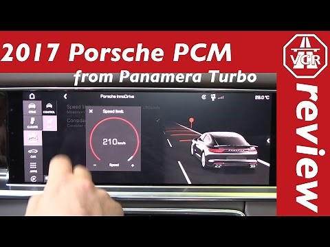 quick walktrough the new PCM infotainment in the 2017 Porsche Panamera Turbo