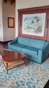 4.3K views · 75 reactions | Let's have a look at the pull-down wall bed in a bungalow's living room at Disney's Polynesian Villas & Bungalows! It's a queen-size bed that pulls down from the wall and offers a great view of the Seven Seas Lagoon! ~Kelly | David's Disney Vacation Club Rentals DVC Rentals | Facebook