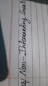 What are non-intersecting lines? Give examples with diagrams.... | Filo