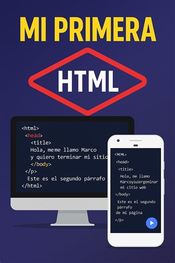 🔥👨‍💻 Crea Tu Primera Página Web Desde Cero | Tu Primer Código HTML Paso a Paso 🌐✨ ¿Listo para entrar al mundo del desarrollo web? 🚀💻 En este video te enseño, de forma clara y sencilla, cómo escribir tu primer código en HTML, cómo funcionan sus etiquetas y cómo construir tu primer archivo real de una página web, tanto en computadora como en celular. 🌐✨ Aprenderás a usar: 💻 Notepad en PC — el editor más práctico, ligero y perfecto para programadores principiantes. 📱 Editor de Código en An