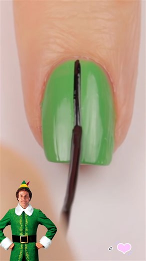 Christmas Elf Suit Nail Art #nailart | cutepolish