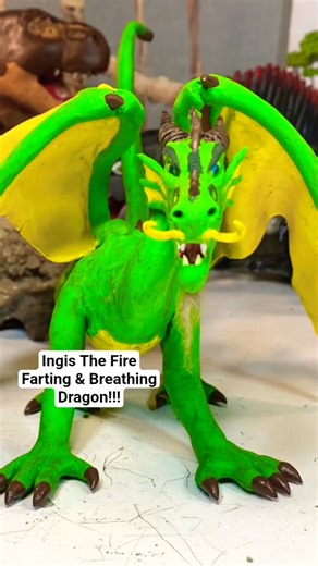 How To Train Your Dragon In Stop Motion - Ignis The Fire Breathing & Farting Dragon #shorts