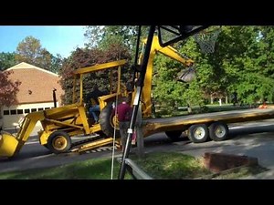 Loading the Backhoe