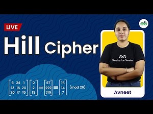 Hill Cipher | Cryptography | GeeksforGeeks School