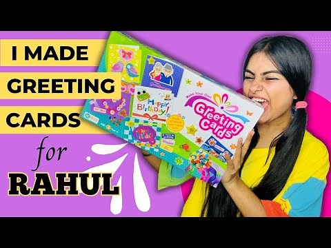 Greeting Card making for Rahul 😱 #crafteraditi #diy #handmade #GreetingCard #Unboxing ‪@CrafterAditi‬