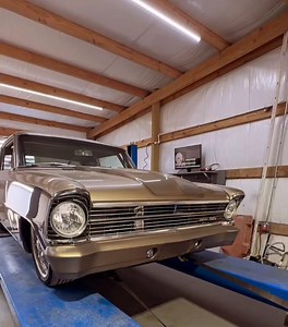 Martin Bros Customs with a champagne Nova on the rollers #dynotested #dynocom #dyno #dynopull #tq #HP #horsepower #dynamometer #rollingroad #chassisdyno #dynotest #dynotune #cars #carmods #TGIF | Dynocom Industries