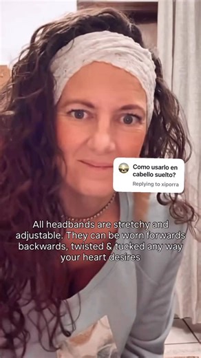 Refashioned Wearable Art on Instagram: "Hair down tutorial, using the short rockabilly headband, putting the knot in the back under your hair ♥️ headbands available it seamsbysarah.com"