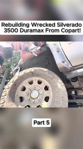Rebuilding a Wrecked Silverado 3500 Duramax from Copart