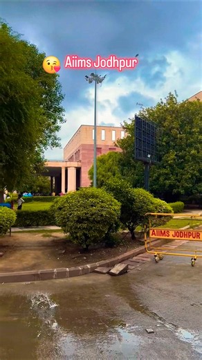 AIIMS Jodhpur in Monsoon 😘😘😘 #neet2026 #aiims #medicalcollege