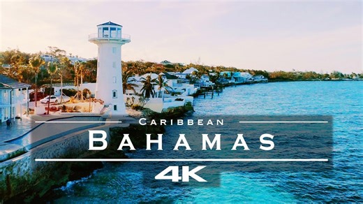 Drone journey over the Bahamas – crystal clear 4K footage