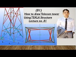 how to draw Telecom tower using Tekla Structure(P01)