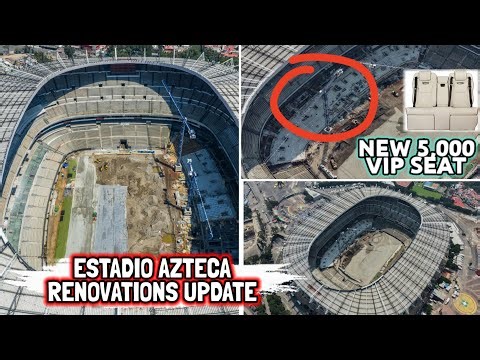 PREPARE FOR WORLD CUP 2026! New Estadio AZTECA Update! Pitch Renovations, VIP Seat, Lounge, Drainage