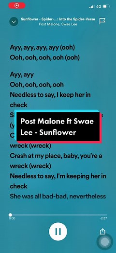 Post Malone ft Swae Lee - Sunflower 🔥🔥🔥 #postmalone #swaelee #sunflower #sunflowerpostmalone #kingcherryymqs #song #music #musica #musically #tiktok #tiktokviral #tiktokviralvideo #tiktokviraltrending #tiktokmalaysia #tiktokindonesia #lyricsvideo #lyrics_songs #malaysia #malaysiatiktok #indonesia #indonesiatiktok #fyp #fypシ #fypage #trending #trendingsong